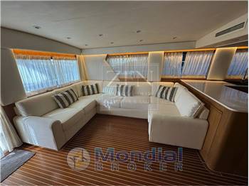 Hatteras 65 enclosed bridge