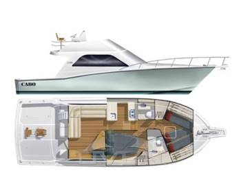 Cabo Yacht 43