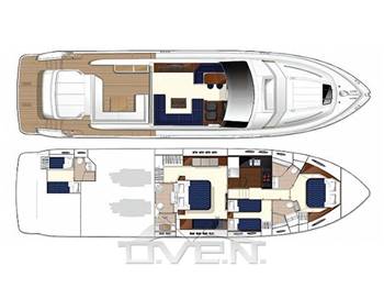 Princess V 70 V 70 Hard Top